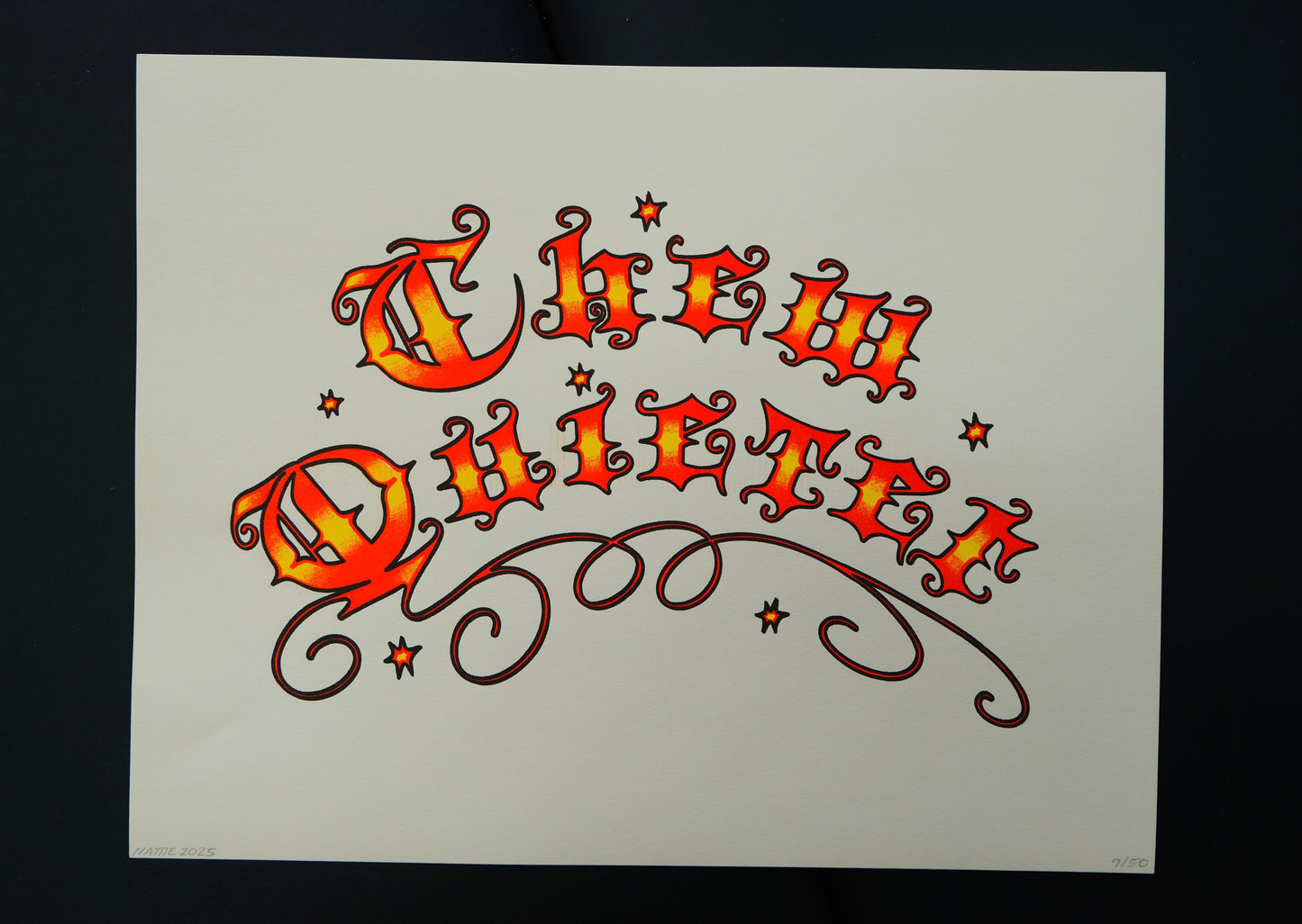 chew quieter print